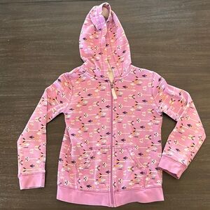 Cat & Jack Girls Medium (7/8) Purple Full Zip Hooded Sweatshirt
